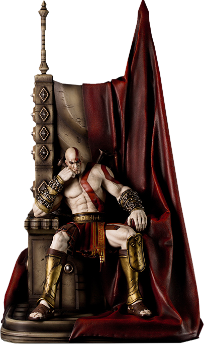 Kratos on Throne - LIMITED EDITION: 1250 – Gaming Heads – ActionFigure Brasil