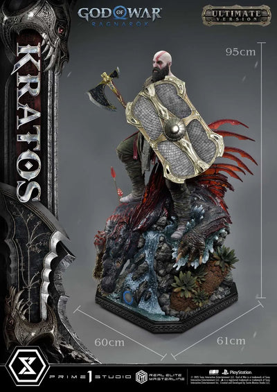 Kratos (Ultimate Bonus Version) God of War: Ragnarok – Prime1Studio – ActionFigure Brasil