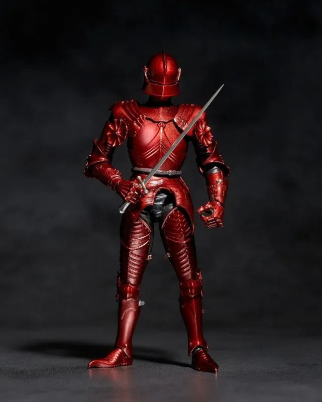 KT Project KT-EX07 - Revoltech - 15th Century Gothic Field Armor - Red (Kaiyodo)ㅤ – Kaiyodo – ActionFigure Brasil