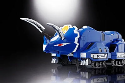 Kyouryuu Sentai Zyuranger - Daizyujin - Shugojuu Pteranodon - Shugojuu SaberTiger - Shugojuu Triceratops - Shugojuu Tyrannosaurus - Shugojuu ZyuMammoth - Soul of Chogokin GX-72 (Bandai)ㅤ – Bandai – ActionFigureBrasil — detalhe do produto