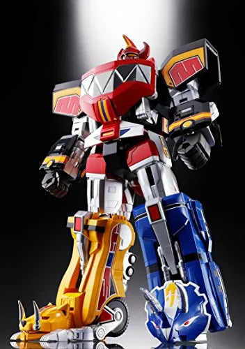Kyouryuu Sentai Zyuranger - Daizyujin - Shugojuu Pteranodon - Shugojuu SaberTiger - Shugojuu Triceratops - Shugojuu Tyrannosaurus - Shugojuu ZyuMammoth - Soul of Chogokin GX-72 (Bandai)ㅤ – Bandai – ActionFigureBrasil — embalagem