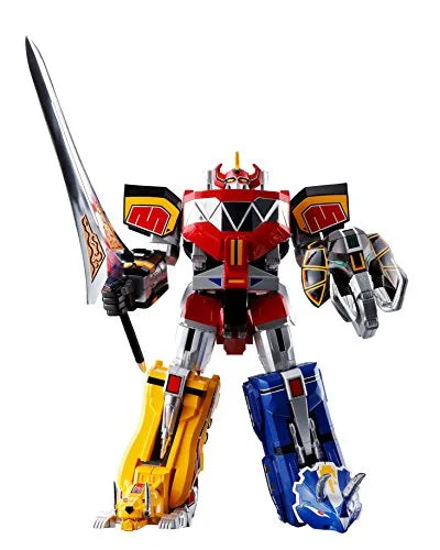 Kyouryuu Sentai Zyuranger - Daizyujin - Shugojuu Pteranodon - Shugojuu SaberTiger - Shugojuu Triceratops - Shugojuu Tyrannosaurus - Shugojuu ZyuMammoth - Soul of Chogokin GX-72 (Bandai)ㅤ – Bandai – ActionFigure Brasil