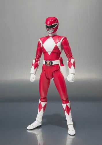Kyouryuu Sentai Zyuranger - Mighty Morphin Power Rangers - Red Ranger - Tyrannoranger - S.H.Figuarts (Bandai)ㅤ – Bandai – ActionFigure Brasil — ângulo diferente
