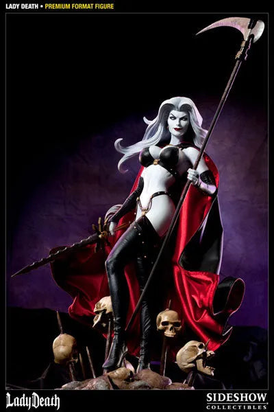 Lady Death 1/4 Scale Premium Figure - Lady Deathㅤ – Sideshow Collectibles – ActionFigure Brasil