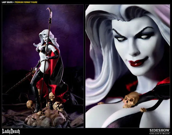 Lady Death 1/4 Scale Premium Figure - Lady Deathㅤ – Sideshow Collectibles – ActionFigure Brasil