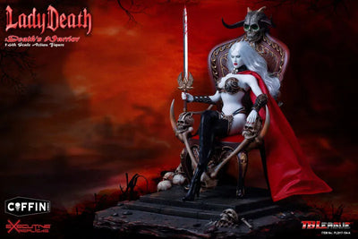 Lady Death - Lady Death Death's Warrior ver.2 DX 1/6 Action Figureㅤ – Executive Replicas – ActionFigure Brasil — ângulo diferente