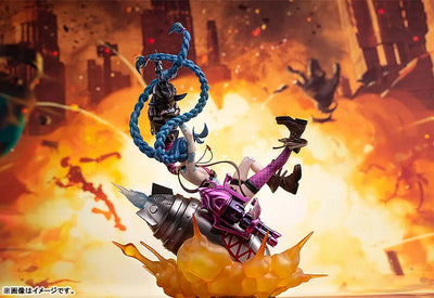 League of Legends - Jinx - 1/7 (Myethos)ㅤ – Myethos – ActionFigure Brasil — embalagem