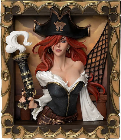 League of Legends The Bounty Hunter - Miss Fortune - 3D Frame (Infinity Studio)ㅤ – Infinity Studio – ActionFigure Brasil
