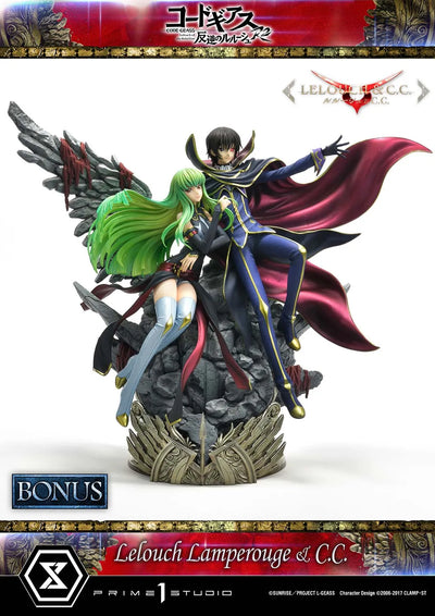 Lelouch Lamperouge & C.C. (Lelouch Lamperouge & C.C.Bonus Version) CODE GEASS Lelouch of the Rebellion R2 – Prime1Studio – ActionFigure Brasil
