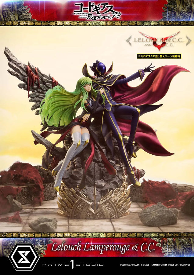 Lelouch Lamperouge & C.C. (Lelouch Lamperouge & C.C.Regular Version) CODE GEASS Lelouch of the Rebellion R2 – Prime1Studio – ActionFigure Brasil