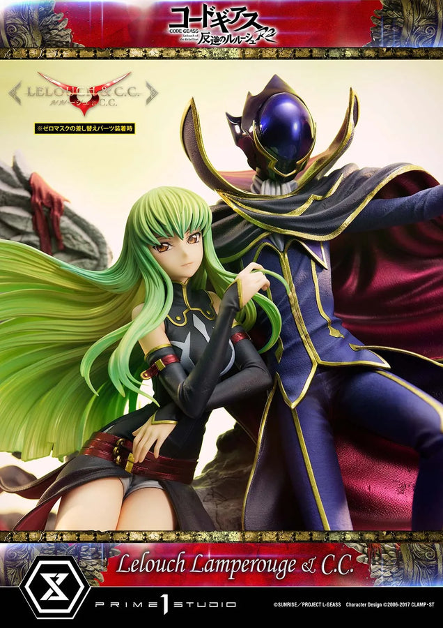 Lelouch Lamperouge & C.C. (Lelouch Lamperouge & C.C.Regular Version) CODE GEASS Lelouch of the Rebellion R2 – Prime1Studio – ActionFigure Brasil