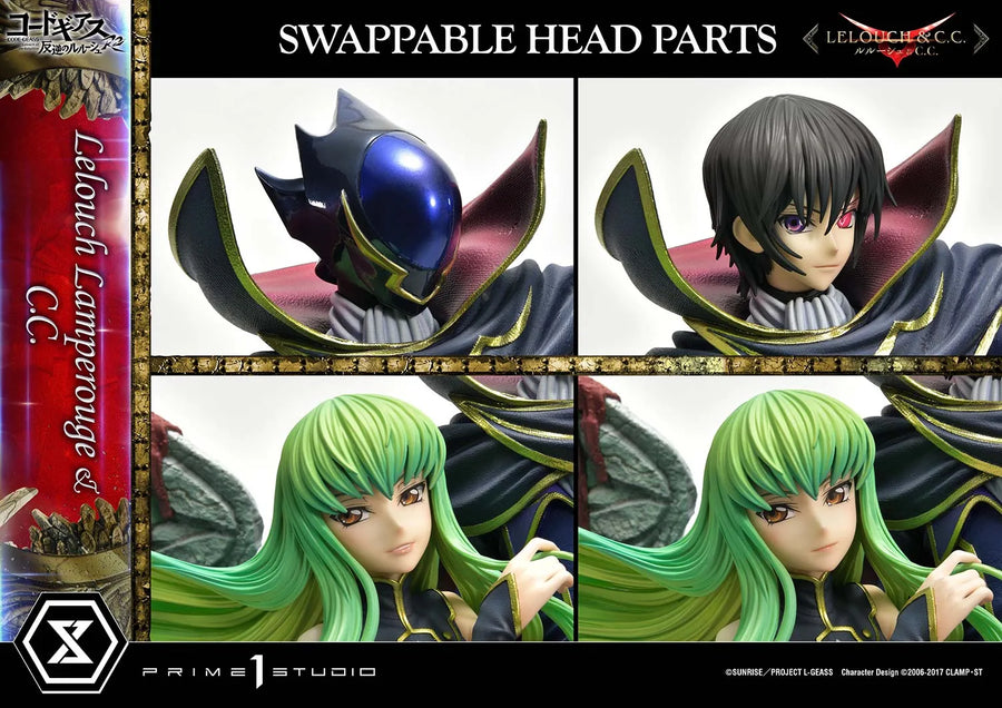 Lelouch Lamperouge & C.C. (Lelouch Lamperouge & C.C.Regular Version) CODE GEASS Lelouch of the Rebellion R2 – Prime1Studio – ActionFigure Brasil