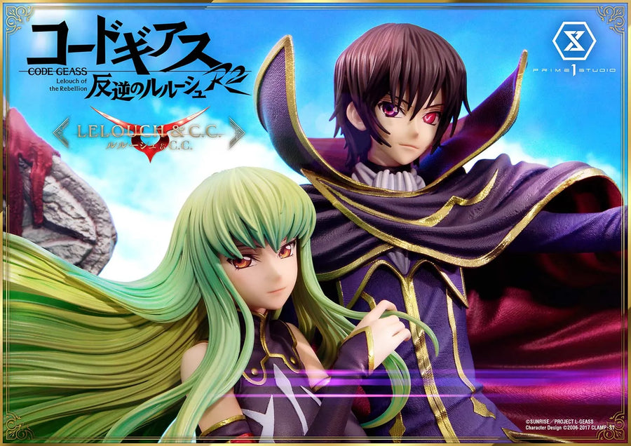 Lelouch Lamperouge & C.C. (Lelouch Lamperouge & C.C.Regular Version) CODE GEASS Lelouch of the Rebellion R2 – Prime1Studio – ActionFigure Brasil