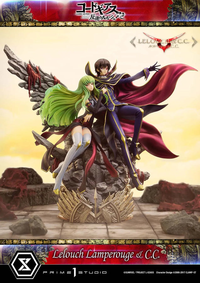 Lelouch Lamperouge & C.C. (Lelouch Lamperouge & C.C.Regular Version) CODE GEASS Lelouch of the Rebellion R2 – Prime1Studio – ActionFigure Brasil
