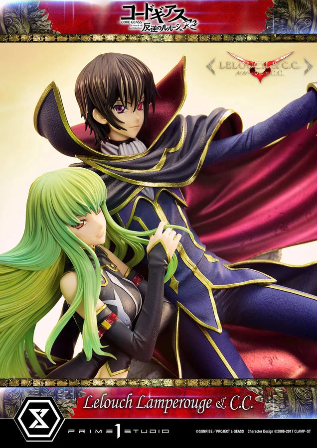 Lelouch Lamperouge & C.C. (Lelouch Lamperouge & C.C.Regular Version) CODE GEASS Lelouch of the Rebellion R2 – Prime1Studio – ActionFigure Brasil