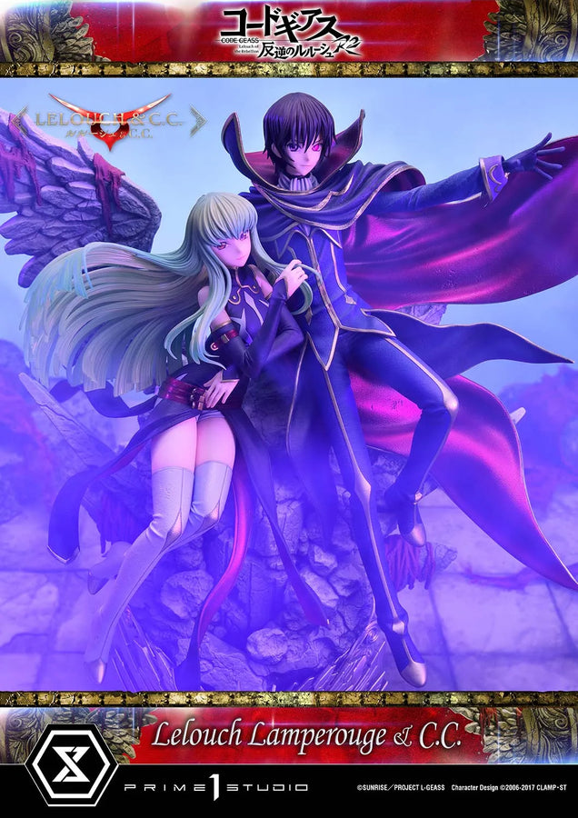 Lelouch Lamperouge & C.C. (Lelouch Lamperouge & C.C.Regular Version) CODE GEASS Lelouch of the Rebellion R2 – Prime1Studio – ActionFigure Brasil