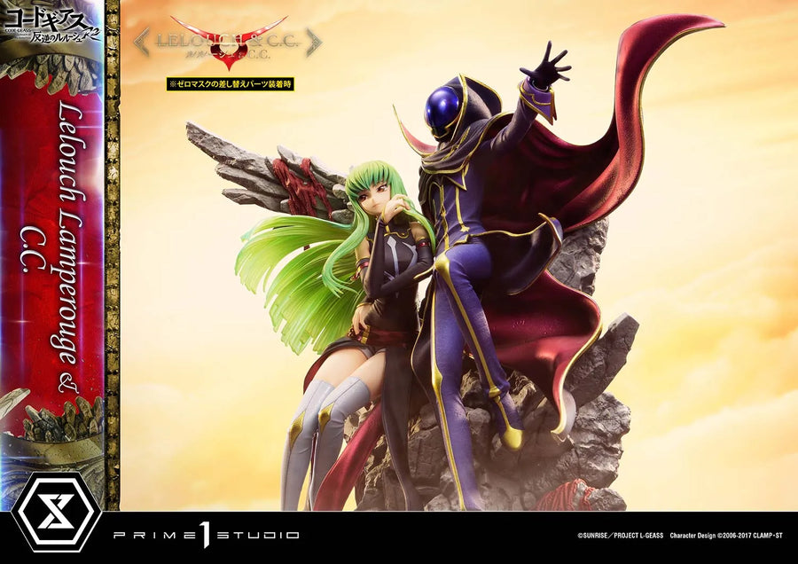 Lelouch Lamperouge & C.C. (Lelouch Lamperouge & C.C.Regular Version) CODE GEASS Lelouch of the Rebellion R2 – Prime1Studio – ActionFigure Brasil
