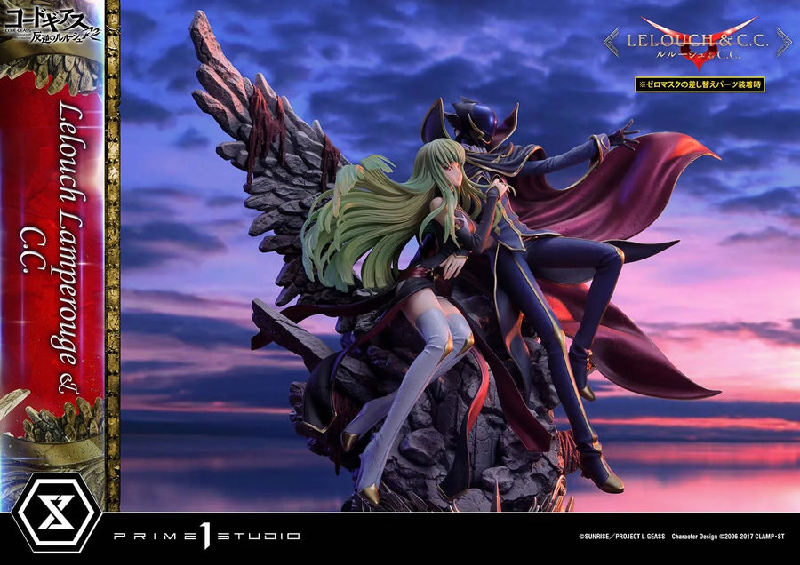 Lelouch Lamperouge & C.C. (Lelouch Lamperouge & C.C.Regular Version) CODE GEASS Lelouch of the Rebellion R2 – Prime1Studio – ActionFigure Brasil