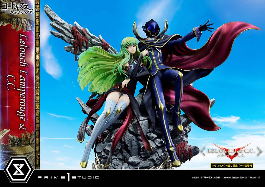 Lelouch Lamperouge & C.C. (Lelouch Lamperouge & C.C.Regular Version) CODE GEASS Lelouch of the Rebellion R2 – Prime1Studio – ActionFigure Brasil