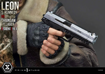Leon S. Kennedy versus Chainsaw Villager (Bonus Version) Resident Evil 4 – Prime1Studio – ActionFigure Brasil