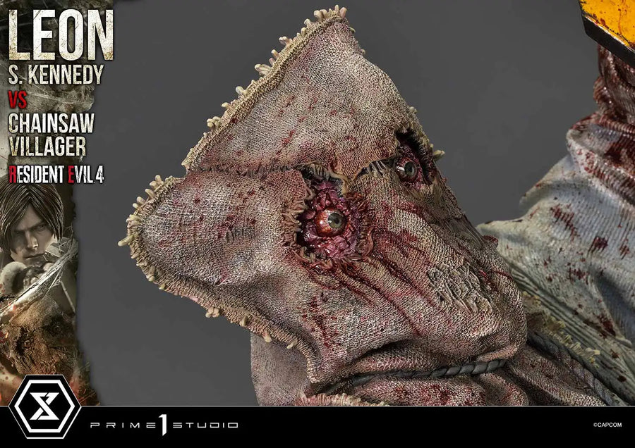 Leon S. Kennedy versus Chainsaw Villager (Bonus Version) Resident Evil 4 – Prime1Studio – ActionFigure Brasil