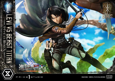 Levi versus Beast Titan (Bonus Version) TV animation Attack on Titan – Prime1Studio – ActionFigure Brasil