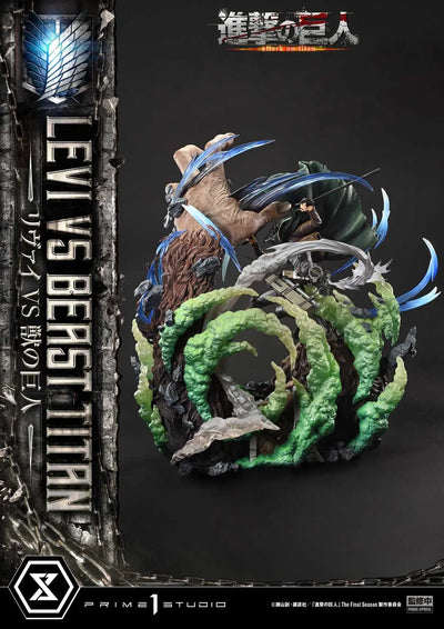 Levi versus Beast Titan (Bonus Version) TV animation Attack on Titan – Prime1Studio – ActionFigure Brasil