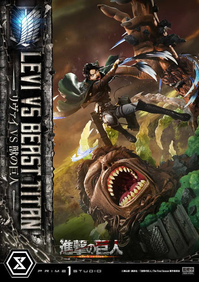 Levi versus Beast Titan (Bonus Version) TV animation Attack on Titan – Prime1Studio – ActionFigure Brasil