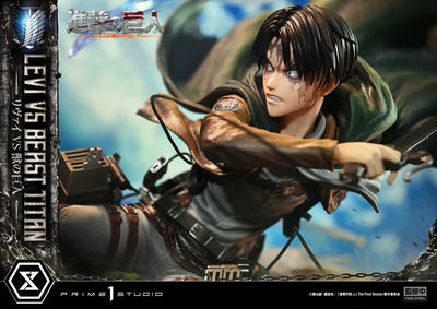 Levi versus Beast Titan (Bonus Version) TV animation Attack on Titan – Prime1Studio – ActionFigure Brasil