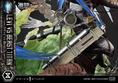 Levi versus Beast Titan (Bonus Version) TV animation Attack on Titan – Prime1Studio – ActionFigure Brasil