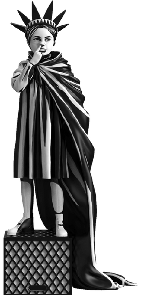 Liberty Girl - LIMITED EDITION – Mighty Jaxx – ActionFigure Brasil — embalagem