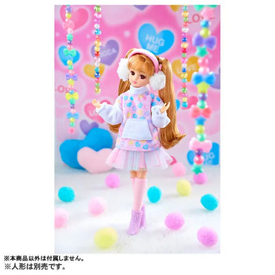 Licca-chan - Doll Clothes - LW-16 - Mokomoko Girly Code (Takara Tomy)ㅤ – Takara Tomy – ActionFigure Brasil