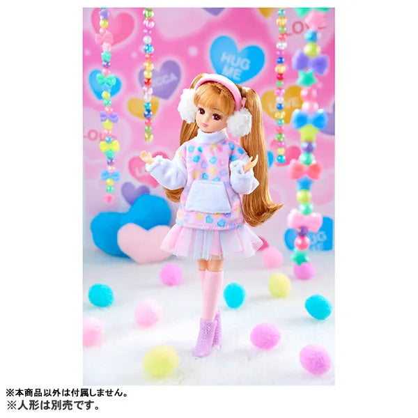 Licca-chan - Doll Clothes - LW-16 - Mokomoko Girly Code (Takara Tomy)ㅤ – Takara Tomy – ActionFigure Brasil
