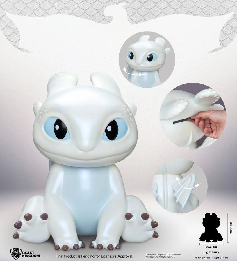 Light Fury Vinyl Piggy Bank – Beast Kingdom – ActionFigure Brasil