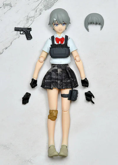Little Armory - Figma (#SP-158b) - figma Styles - Little Armory (figma 020) - Armed JK - Variant B2, Code: URBEX (Max Factory, Tomytec)ㅤ – Tomytec as ManufacturerMax Factory as Producer – ActionFigure Brasil — com base expositora