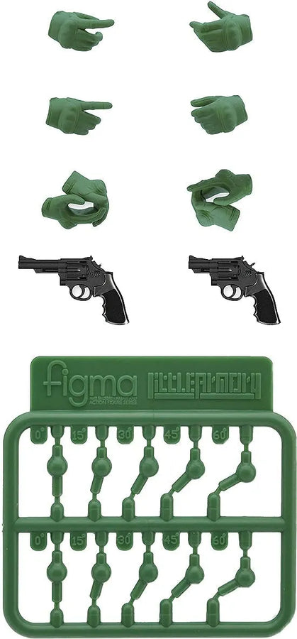 Little Armory (LA-OP07) - figma Tactical Glove 2 Revolver Set - Green (Tomytec)ㅤ – Tomytec – ActionFigure Brasil