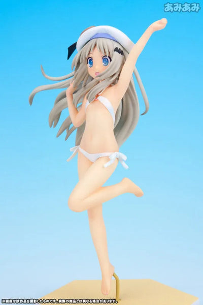 Little Busters! - Noumi Kudryavka - Beach Queens - 1/10 - Swimsuit ver. (Wave)ㅤ – Wave – ActionFigure Brasil — com base expositora