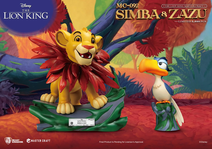 Little Simba & Zazu - LIMITED EDITION: 3000 – Beast Kingdom – ActionFigure Brasil
