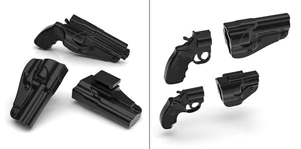 LittleArmory [LA074] Revolver Set A 1/12 Plastic Modelㅤ – Tomytec – ActionFigureBrasil