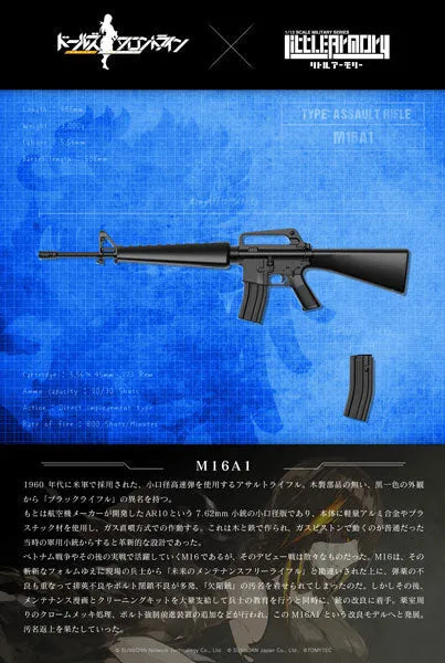 LittleArmory [LADF06] Girls' Frontline M16A1 Type 1/12 Plastic Modelㅤ – Tomytec – ActionFigureBrasil