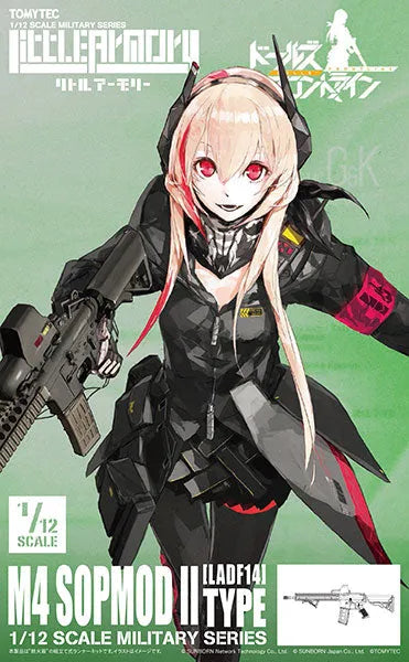 LittleArmory [LADF14] Girls' Frontline M4 SOPMODII Type 1/12 Plastic Modelㅤ – Tomytec – ActionFigureBrasil