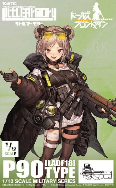 LittleArmory [LADF18] Girls' Frontline P90 Type 1/12 Plastic Modelㅤ – Tomytec – ActionFigureBrasil