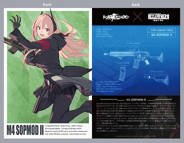 LittleArmory [LADF23] Anime: Girls' Frontline M4 SOPMOD II Type 1/12 Plastic Modelㅤ – Tomytec – ActionFigureBrasil