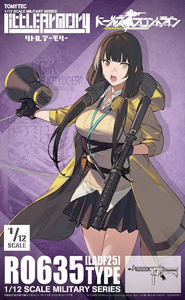 LittleArmory [LADF25] Anime: Girls' Frontline RO635 Type 1/12 Plastic Modelㅤ – Tomytec – ActionFigureBrasil
