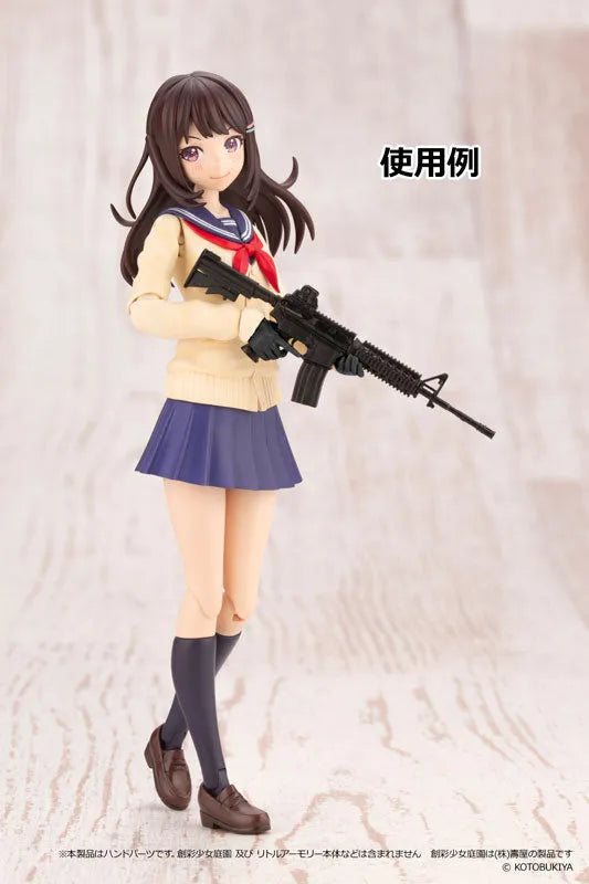 LittleArmory [LAOP08] Sousai Shojo Teien Tactical Glove (Black) Plastic Modelㅤ – Tomytec – ActionFigureBrasil
