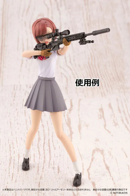 LittleArmory [LAOP09] Sousai Shojo Teien Tactical Glove (Tan) Plastic Modelㅤ – Tomytec – ActionFigureBrasil