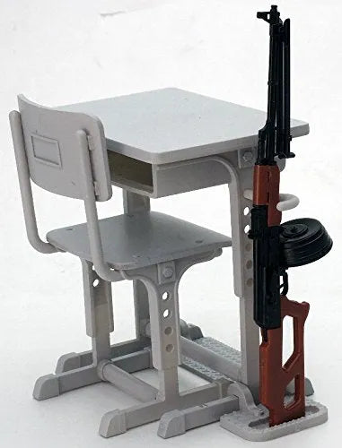 LittleArmory <LD011> Shitei Bouei School Desk Grease Gun Setㅤ – Tomytec – ActionFigureBrasil — close
