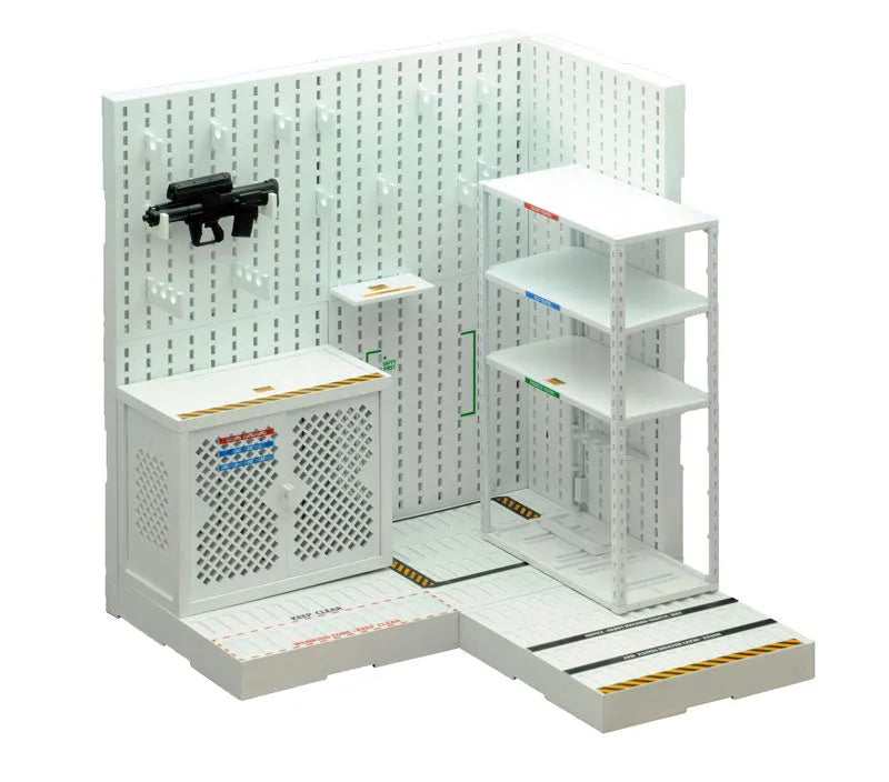 LittleArmory [LD027] Weapon Storeroom A 1/12 Plastic Modelㅤ – Tomytec – ActionFigureBrasil