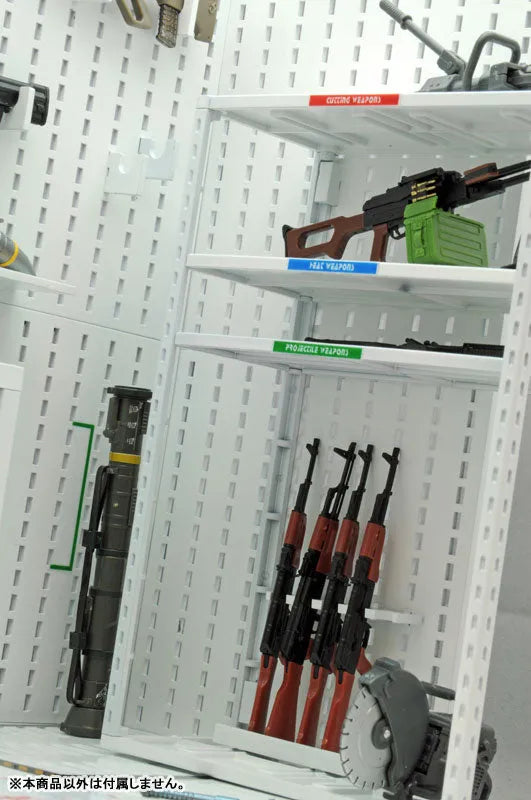 LittleArmory [LD027] Weapon Storeroom A 1/12 Plastic Modelㅤ – Tomytec – ActionFigureBrasil