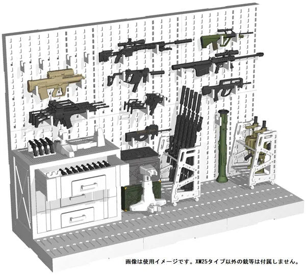 LittleArmory [LD031] Weapon Storeroom B 1/12 Plastic Modelㅤ – Tomytec – ActionFigureBrasil
